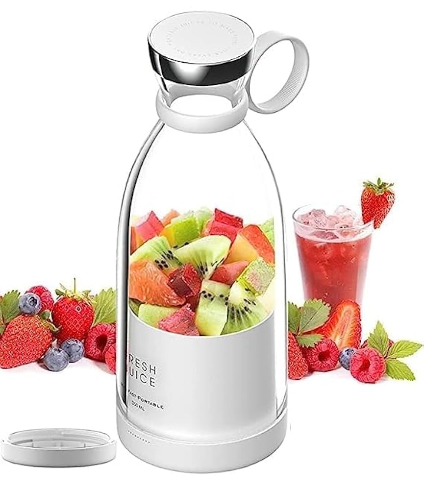 Portable Fresh Juice Blender Bottle - USB Rechargeable