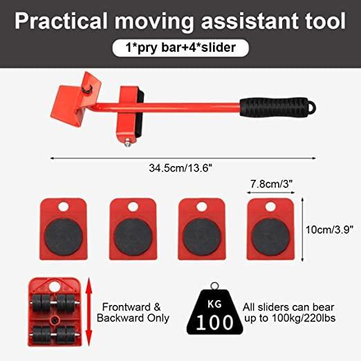 Furniture Lifter Pro™ – Heavy Duty Shifting & Moving Tool Set (Up to 150kg Load Capacity)