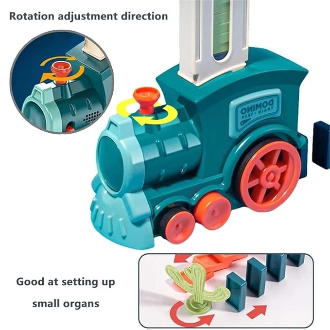 Domino Train Toy Set Set Dominos Automatically, 2022 Upgrade Electric Automatic Domino Train Toy Set for Kids Boys and Girls Age 3+ (Pink, 100 Dominoes)