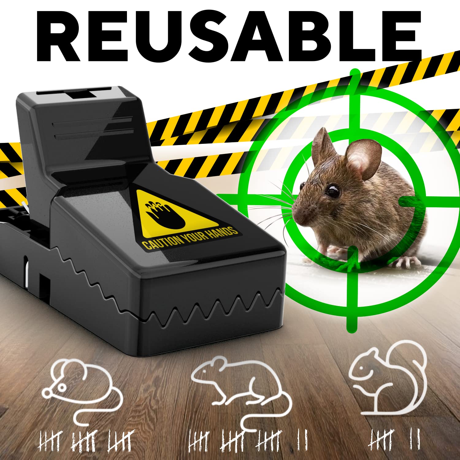High Sensitive Powerful Mouse Trap 6 Pack-SMART CHOICE