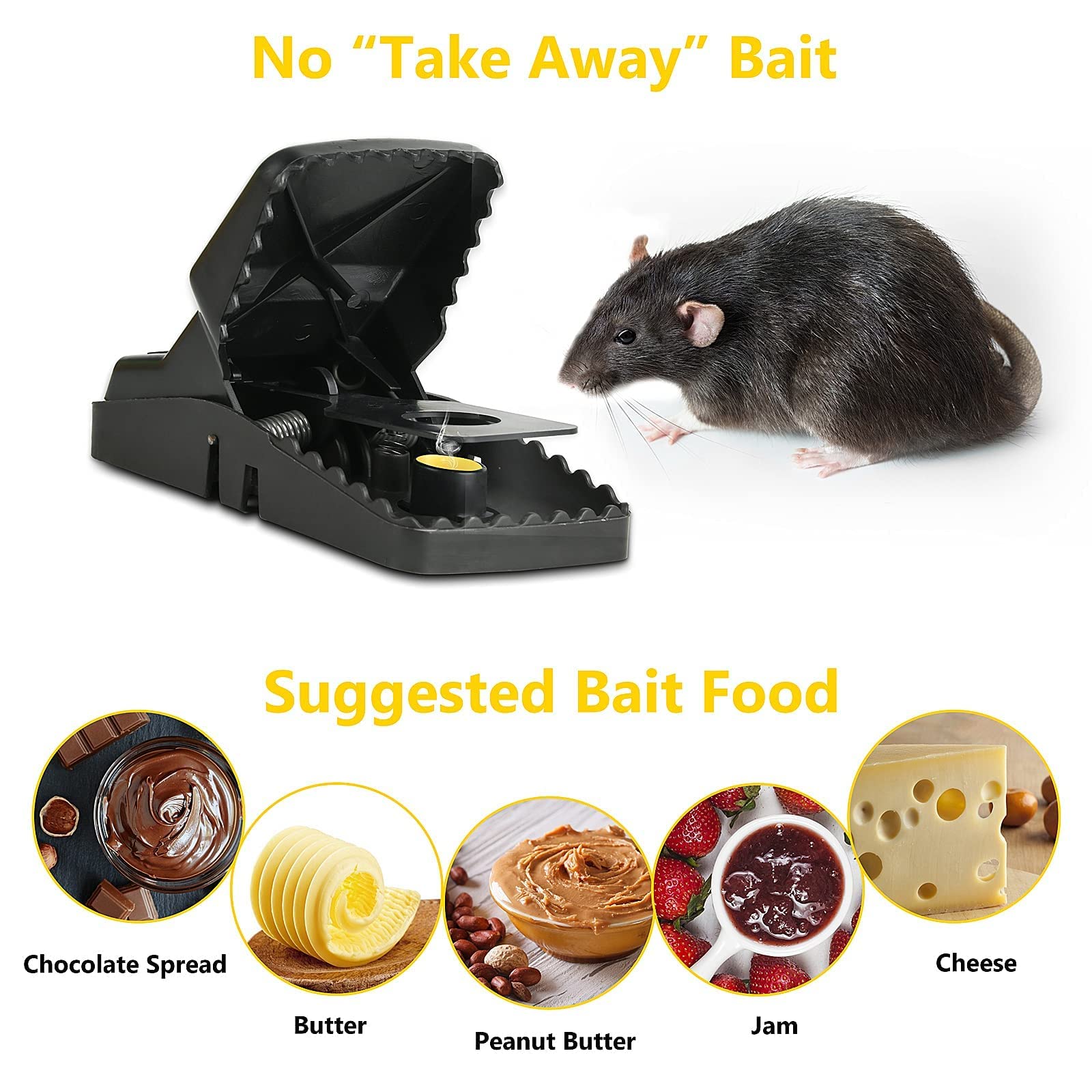 High Sensitive Powerful Mouse Trap 6 Pack-SMART CHOICE