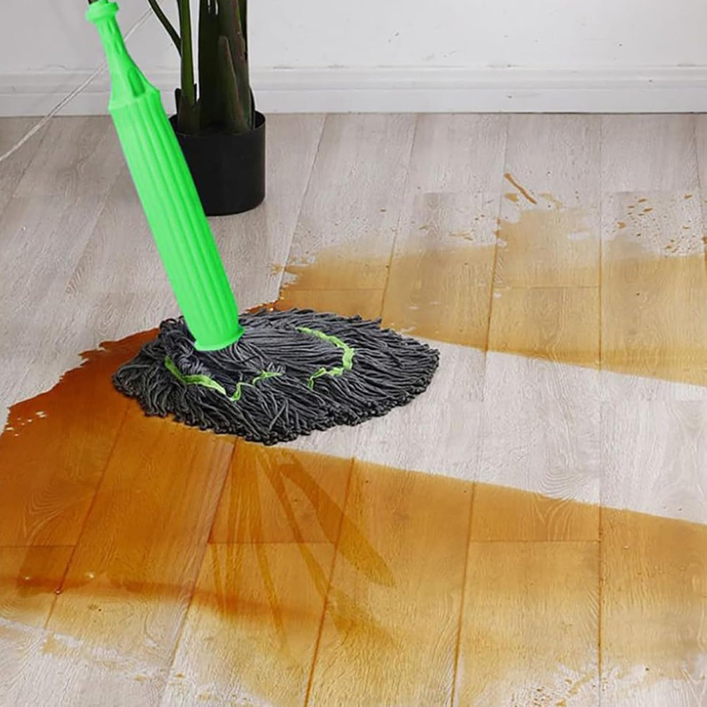 SUPERSTUD 2 in 1 Dehydrated Floor Cleaning Mop || Self-Wringing Floor Mop || 360 Rotatable Adjustable Cleaning Mop, || Microfiber Mop Wet and Dry for Bathroom/Offfice/Home/Outdoor (Rich Green)