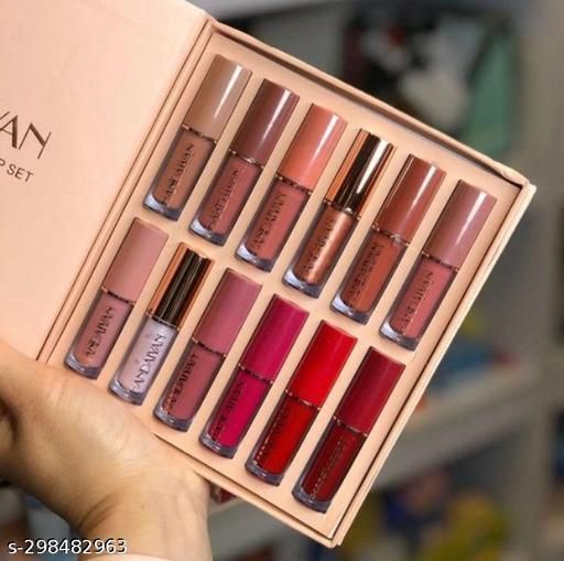 Handaiyan 12Pcs Velvet Matte Liquid Lipstick Set
